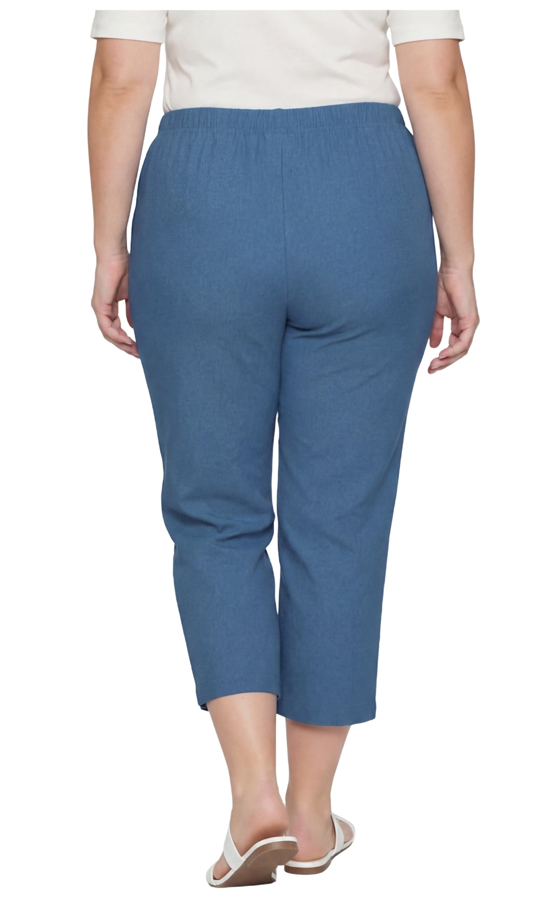 Women's Lightweight Stretch Denim Capri Pants – Comfortable Everyday Fit