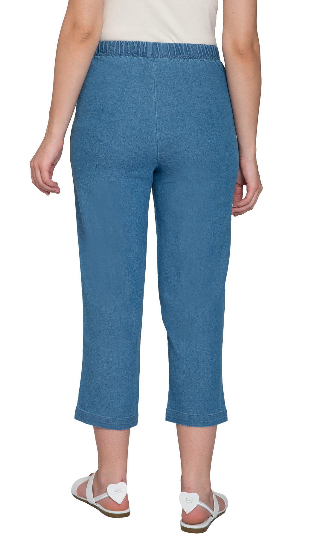 Women's Lightweight Stretch Denim Capri Pants – Comfortable Everyday Fit