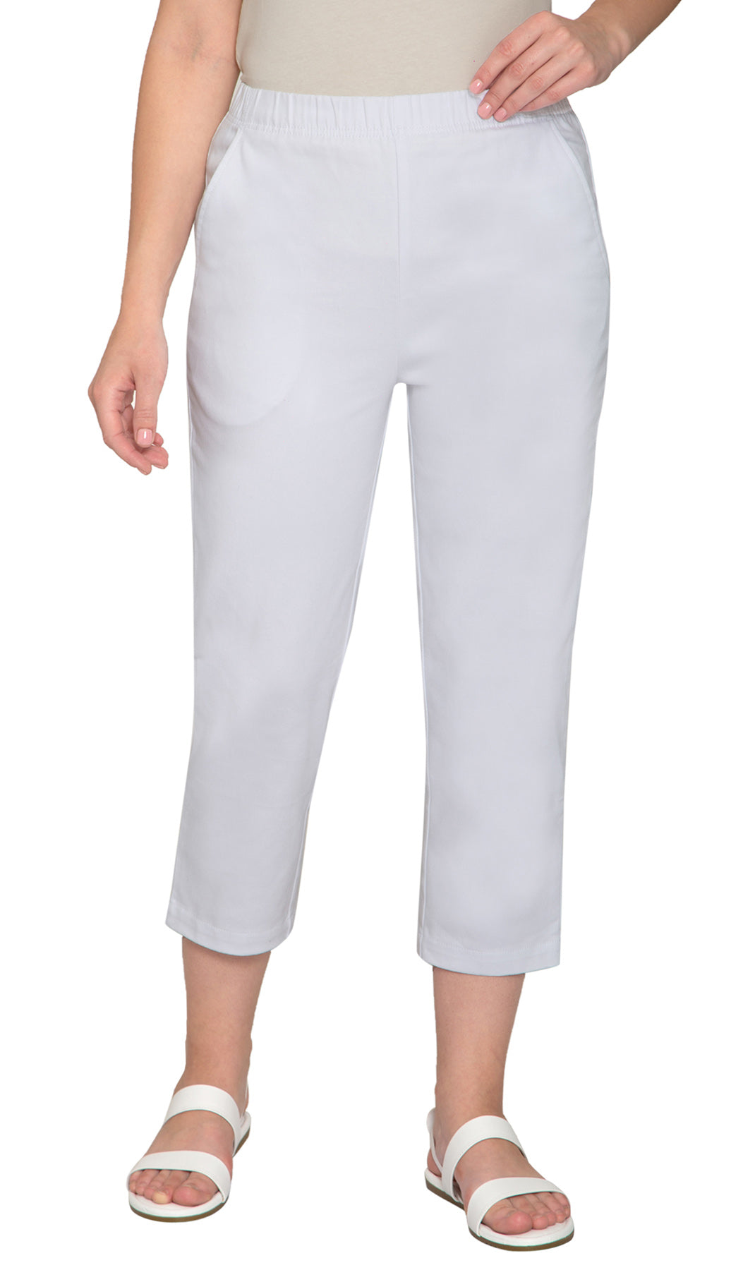 Women's Lightweight Stretch Denim Capri Pants – Comfortable Everyday Fit