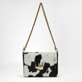 Loyal West LW ON THE GO MEDIUM CHAIN BAG IN COWHIDE AND  CALFSKIN