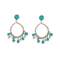 Turquoise Mesa Hoops(Earrings)