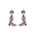 Windstar Beaded Boot Earrings
