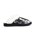 Myra Alamosa Shadow Fur-Lined Hairon Leather Slippers for Women â€“ Winter Indoor Comfort, Soft Sole, Western Style