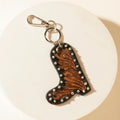 Myra Legend Boot Charm Keychain in Carve Tan