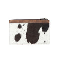 Myra Hayride Hairon Leather Pouch for Women in black