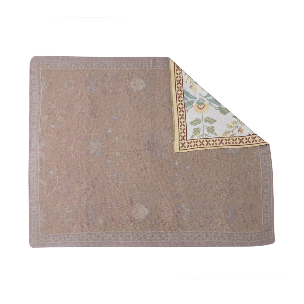 Myra Wildflower Haven Cotton Throw in Garden Ivory