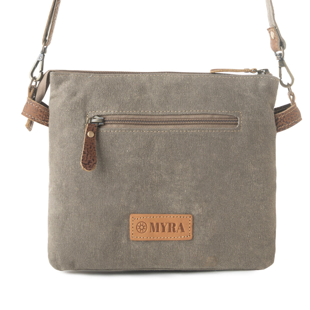 Myra Inkwild Vintage Crossbody Bag for Women in rust with fringe detail