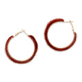 Vermilion Hoops Earrings