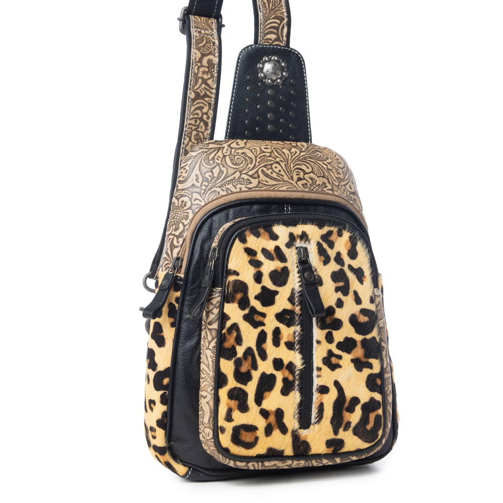 Jaguar Trail Hand-tooled Fanny Pack Bag