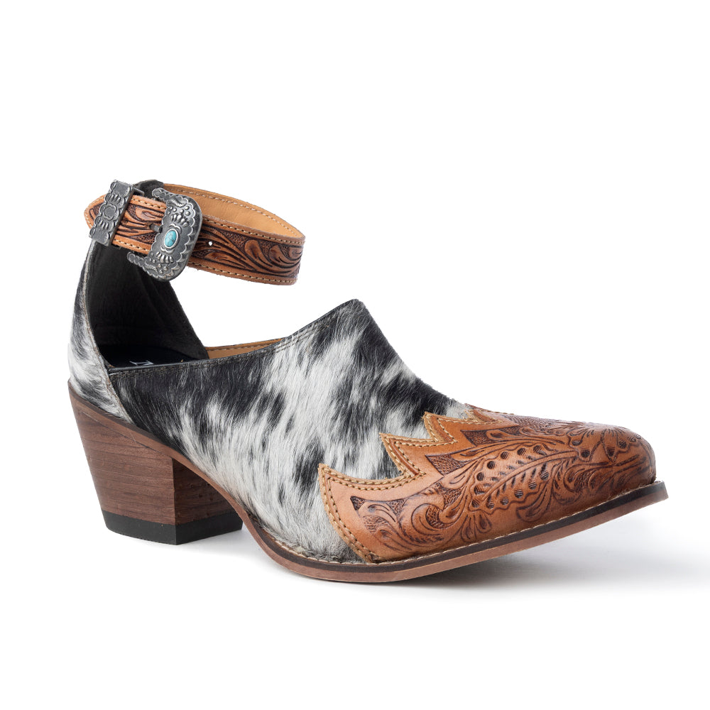 Zora Canyon Hair-On Hide Mules