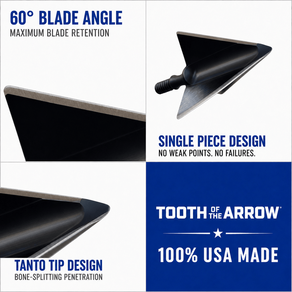 TOTA | 125 grain broadhead | 1-1/8 inch | fixed 3-blade