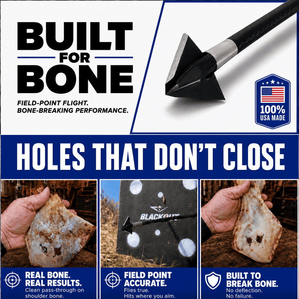 TOTA | 100 grain broadhead | 1-inch single bevel | fixed blade