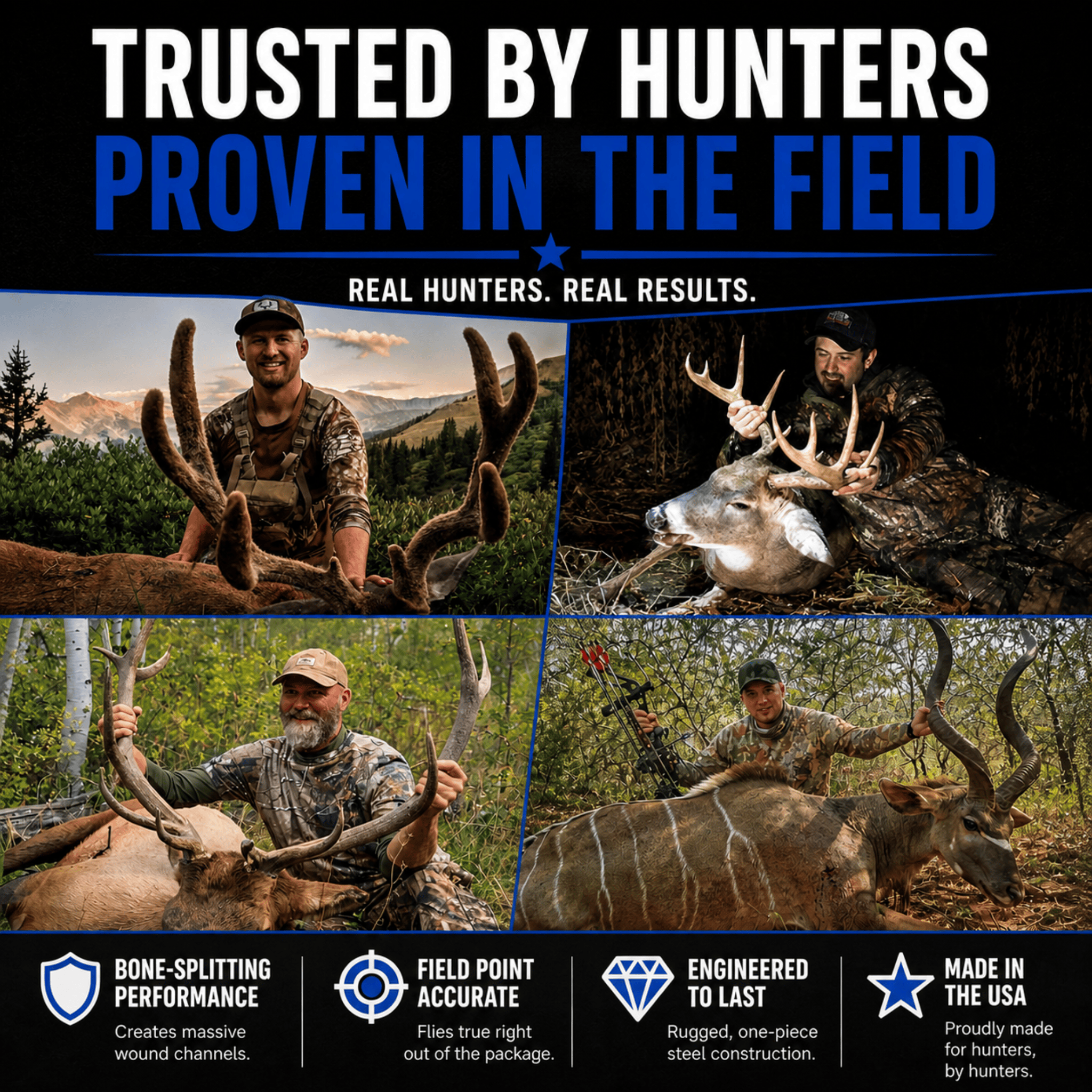 TOTA | 125 grain broadhead | 1-inch vented | fixed blade